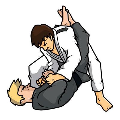 jiu-jitsu-training-illustration-free-vector